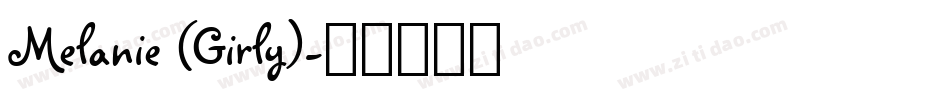 Melanie (Girly)字体转换
